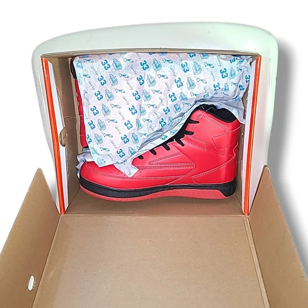 Patrick Ewing Rebound Orion Non-Strap High Top Basketball Shoes Red Black 11